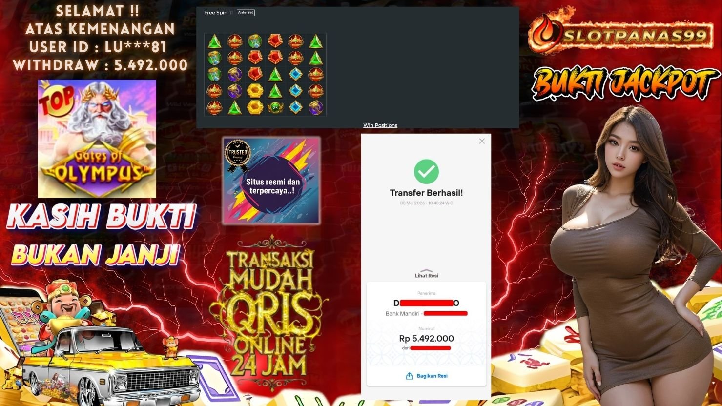 SLOTPANAS99 JACKPOT SLOT GATES OF OLYMPUS